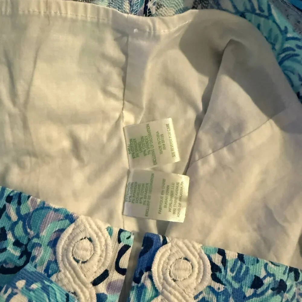 Lilly Pulitzer MILA SHIFT DRESS Light Aqua Spritz SIZE Size 6 - Picture 8 of 9